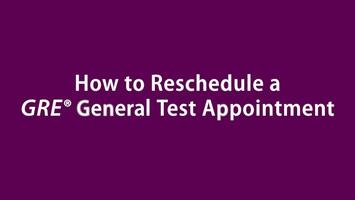 Video About How to Reschedule a GRE General Test Date